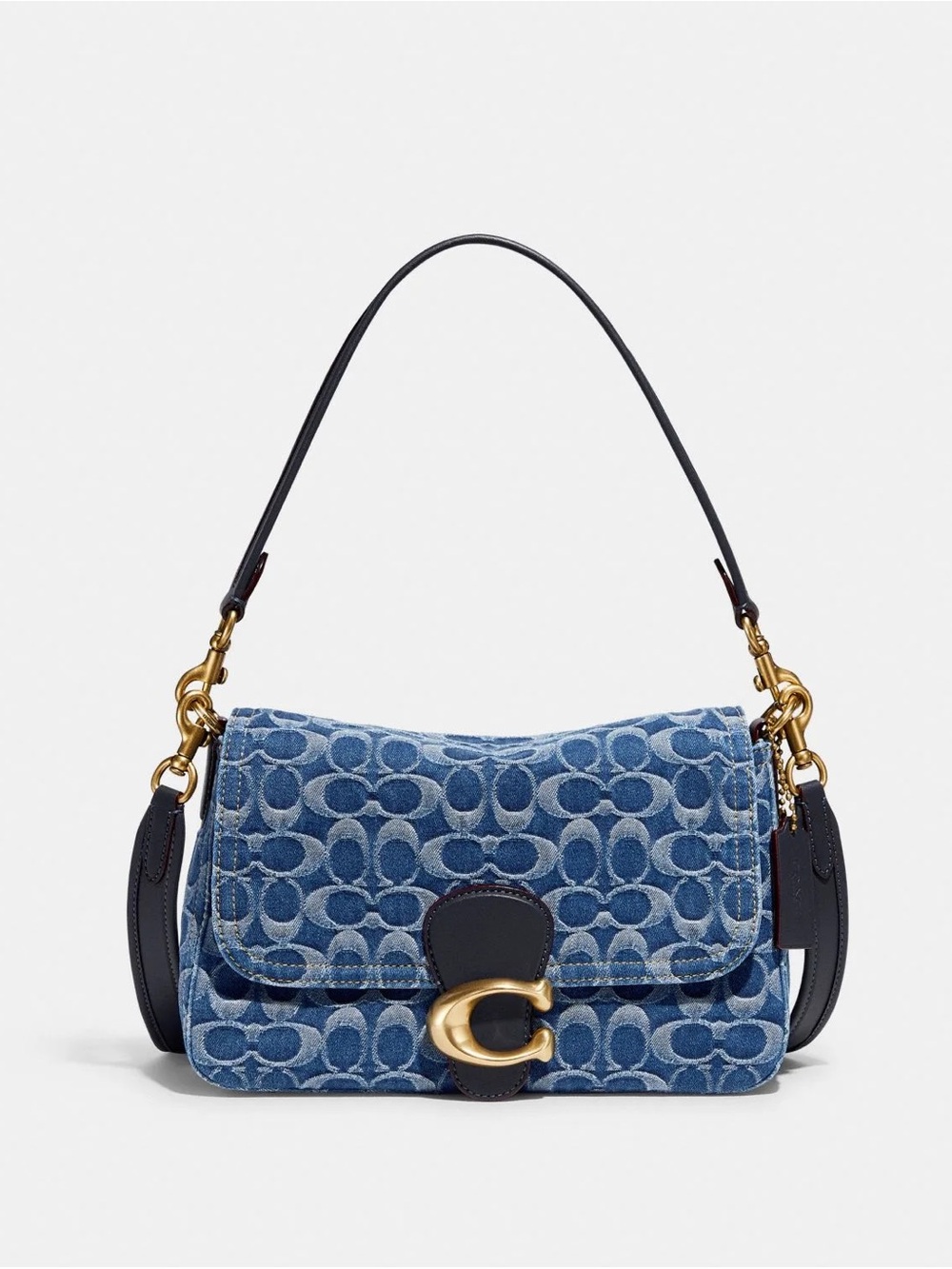 Coach Soft Tabby Shoulder Bag In Signature Denim - Picture 7 of 12